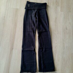 Frankies bikinis foldover black pants size M